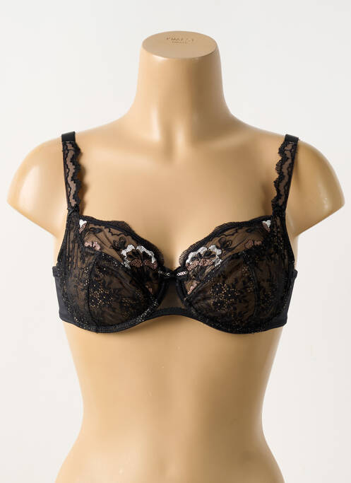 Soutien-gorge légère et transparente haut soutien-gorge emboitant noir EMPREINTE femme