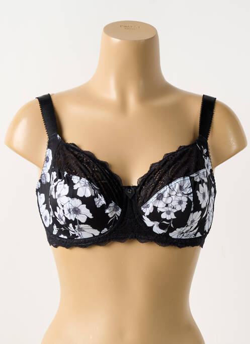Soutien-gorge effet matière satinée haut soutien-gorge emboitant noir FANTASIE femme