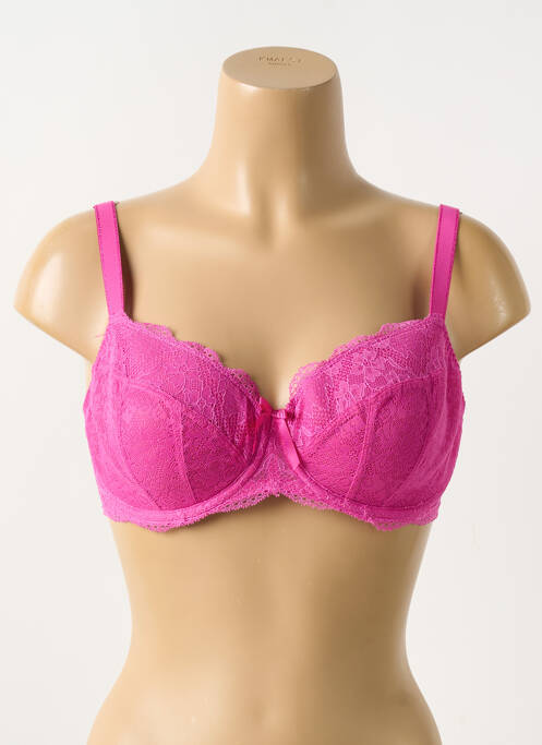 Soutien-gorge tissage dentelle haut soutien-gorge emboitant rose FREYA femme