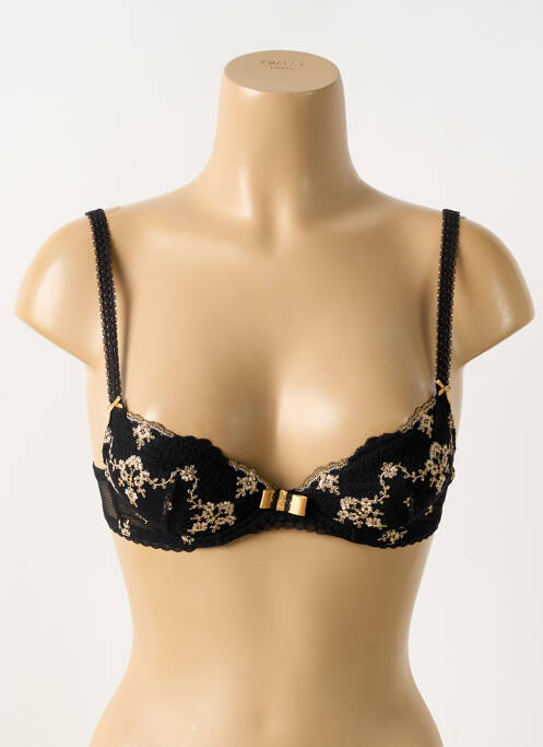 Soutien-gorge effet matière satinée haut soutien-gorge push-up noir AUBADE femme