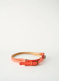 Ceinture effet matière satinée orange ELORA femme