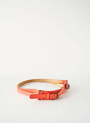 Ceinture effet matière satinée orange ELORA femme