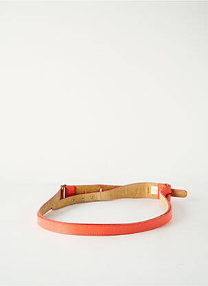 Ceinture effet matière satinée orange ELORA femme