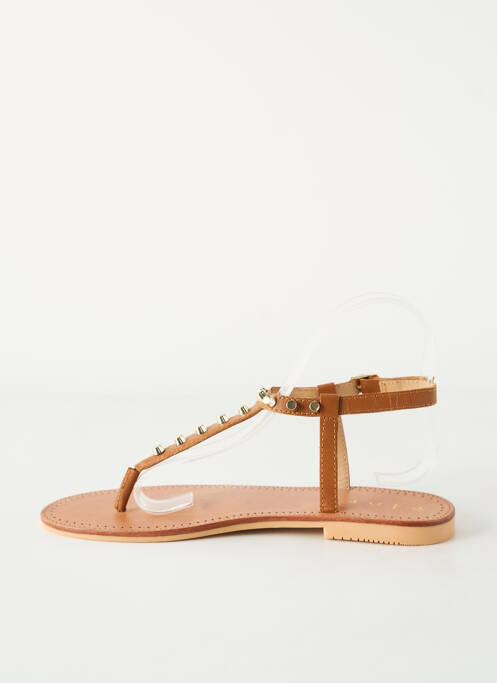 Tongs marron ELORA pour femme