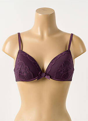 Soutien-gorge légère et transparente haut soutien-gorge moulé violet ELORA femme