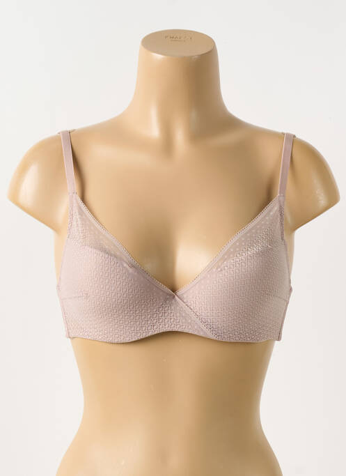 Soutien-gorge légère et transparente haut soutien-gorge moulé rose ELORA femme