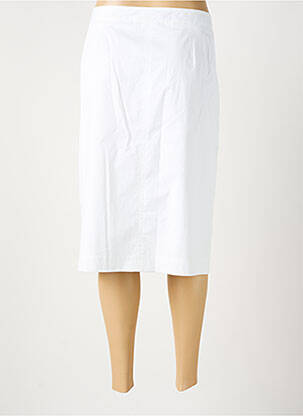 Jupe mi-longue taille à pinces beige DEVERNOIS femme