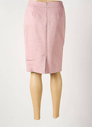 Jupe mi-longue taille à pinces rose GALLIANO femme