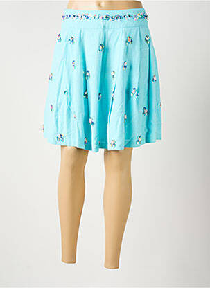 Jupe courte coupe évasée bleu DERHY femme