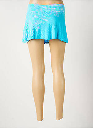 Mini-jupe taille élastique bleu GALLIANO femme