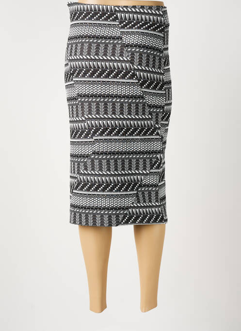 Jupe mi-longue noir MANIGANCE femme