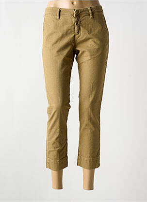 Pantalon chino taille basse taille basse marron ACQUAVERDE femme