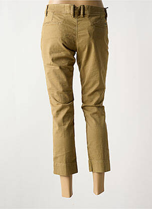 Pantalon chino taille basse taille basse marron ACQUAVERDE femme