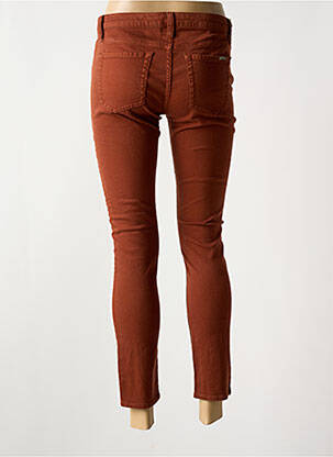 Jeans coupe slim taille basse taille basse marron ACQUAVERDE femme