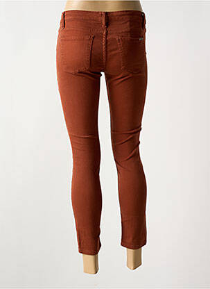 Jeans coupe slim taille basse taille basse marron ACQUAVERDE femme