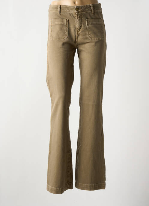 Jeans bootcut taille normale taille normale marron ACQUAVERDE femme