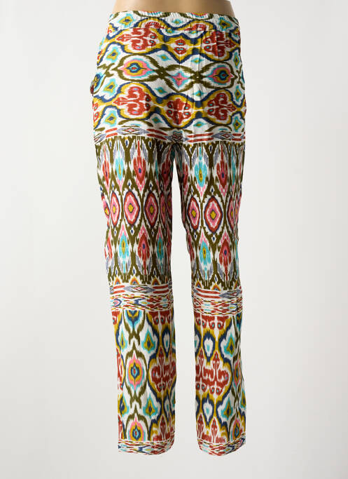 Pantalon droit taille élastique taille normale vert DERHY femme