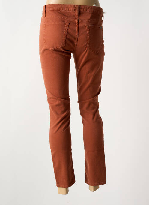 Jeans coupe slim taille basse taille basse marron ACQUAVERDE femme