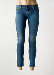 Jeans coupe slim taille basse taille basse bleu fonce ACQUAVERDE femme