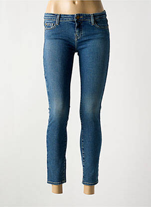 Jeans coupe slim taille basse taille basse bleu fonce ACQUAVERDE femme
