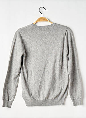 Pull stretch manches longues gris CYRILLUS garçon