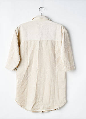 Robe mi-longue manches 3/4 beige BELLEROSE fille