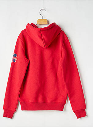 Sweat-shirt à capuche poches manches longues rouge MARSHALL ORIGINAL homme