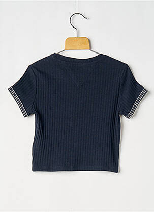 T-shirt coupe cintrée manches courtes bleu TOMMY HILFIGER fille