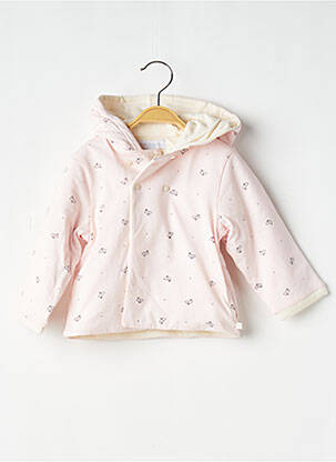 Veste casual col rond rose CADET ROUSSELLE fille