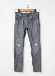 Jeans skinny effet usé délavé taille ajustable gris PEPE JEANS garcon
