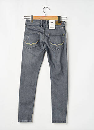 Jeans skinny effet usé délavé taille ajustable gris PEPE JEANS garçon