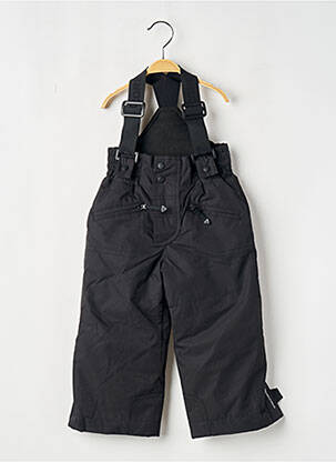 Pantalon droit poches taille élastique noir DEGRE7 enfant