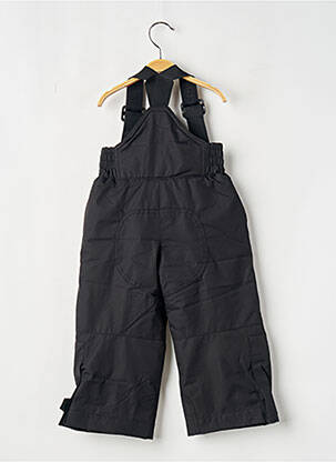 Pantalon droit effet matière satinée taille élastique noir DEGRE7 enfant