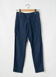 Pantalon slim poches taille haute bleu ACQUAVERDE femme