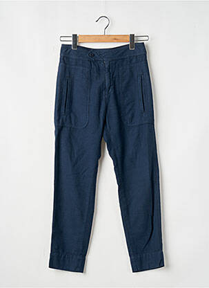 Pantalon slim poches taille haute bleu ACQUAVERDE femme