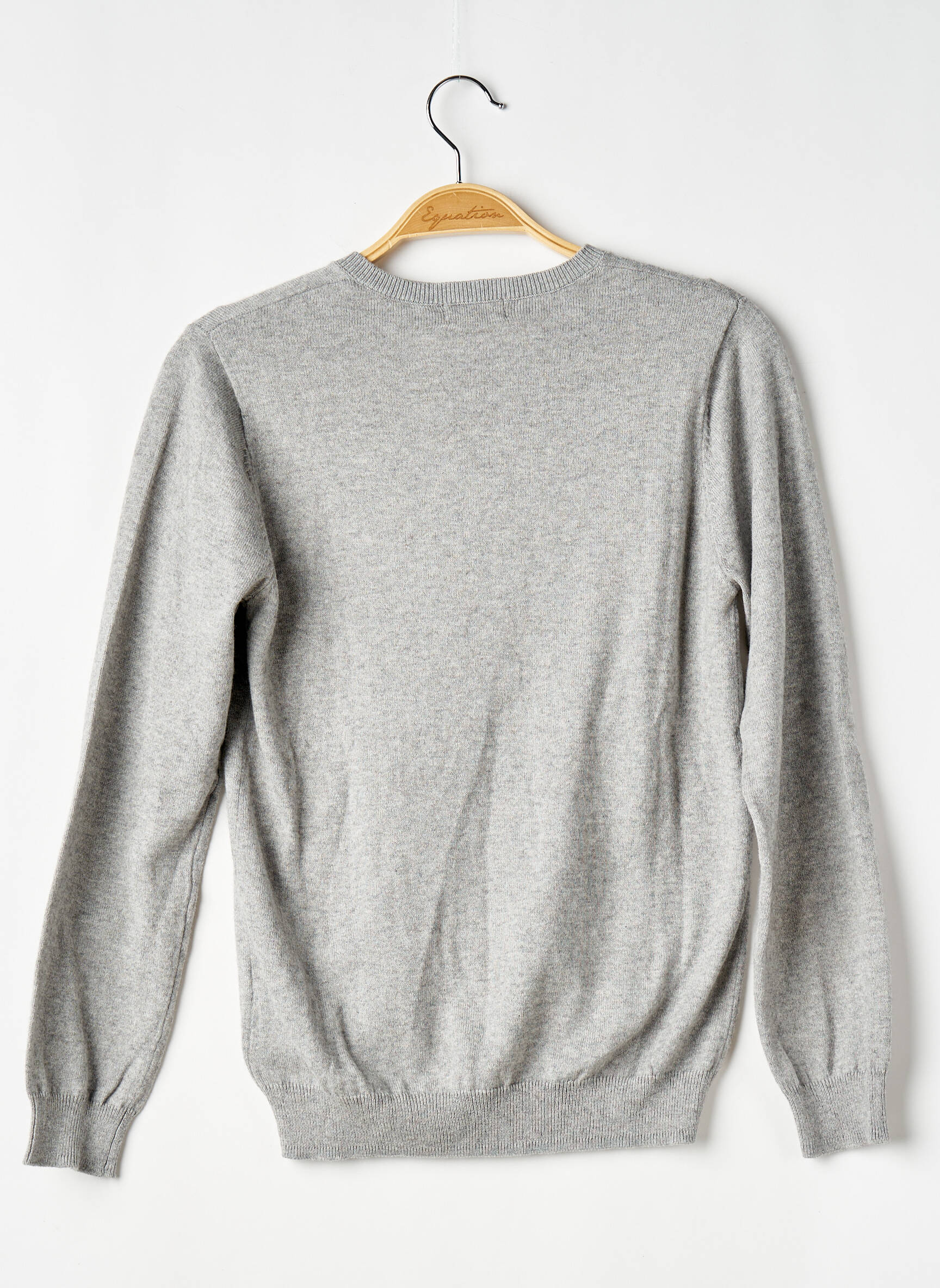 Pull stretch manches longues gris CYRILLUS garçon