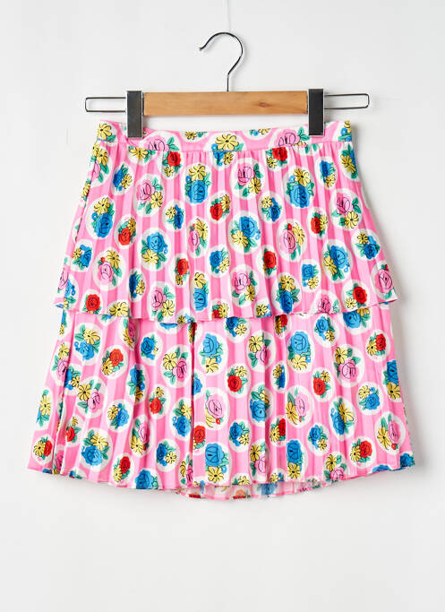 Jupe courte coupe évasée rose MANOUSH femme
