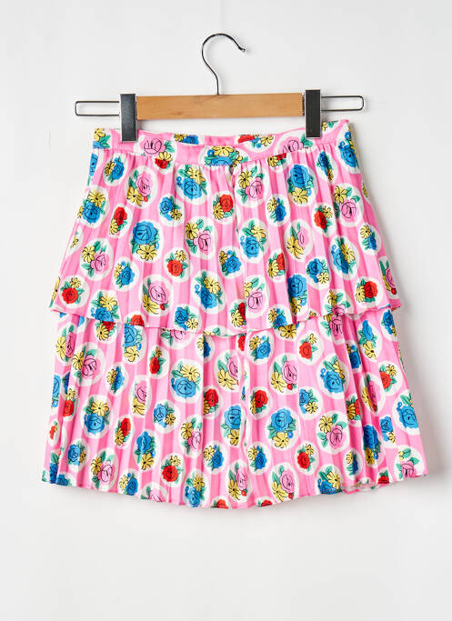 Jupe courte coupe évasée rose MANOUSH femme