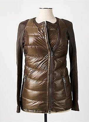 Doudoune manches longues sans capuche marron VENTCOUVERT femme