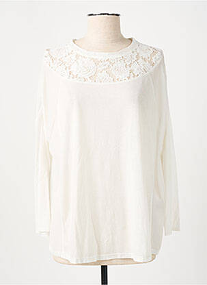 Top tissage jersey manches longues beige ZAPA femme