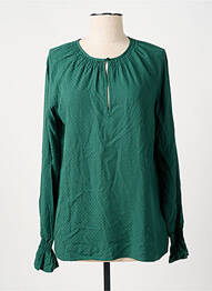 Blouse col rond manches longues vert CYRILLUS femme