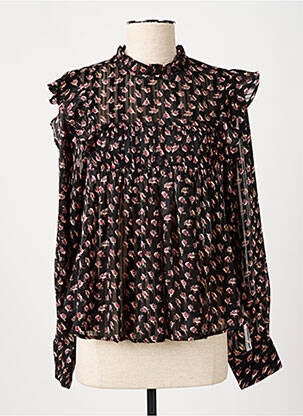 Blouse imprimé fleurs manches longues noir SCOTCH & SODA femme