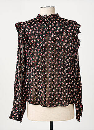 Blouse imprimé fleurs manches longues noir SCOTCH & SODA femme