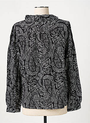 Chemisier coupe cintrée manches longues noir SEE U SOON femme