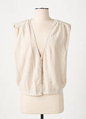 Gilet manches courtes beige BA&SH pour femme seconde vue