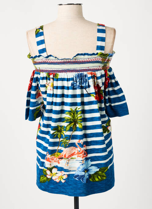 Top bleu DERHY pour femme