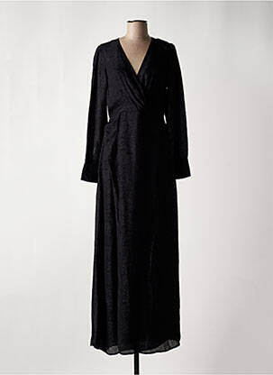 Robe longue manches longues manches longues noir SCOTCH & SODA femme