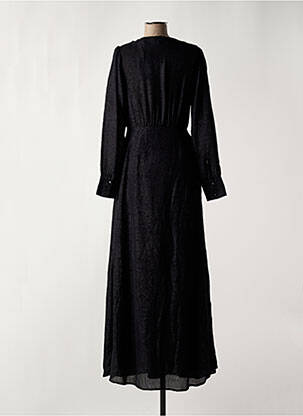 Robe longue manches longues manches longues noir SCOTCH & SODA femme