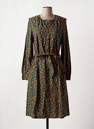 Robe courte manches longues manches longues vert CYRILLUS femme