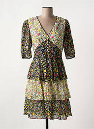 Robe courte manches 3/4 manches 3/4 noir DERHY femme